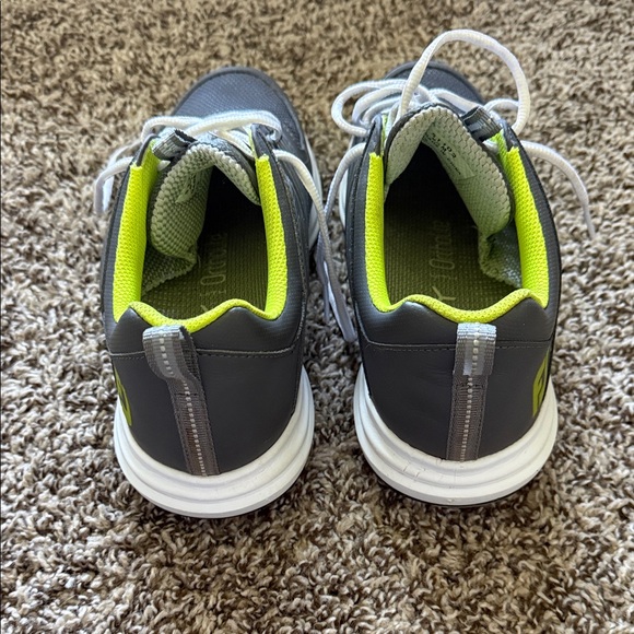 FootJoy Men's Golf Shoes in Gray and Neon Green - Picture 3 of 7